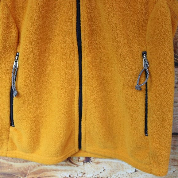 Patagonia Vest Womens Medium Orange Polartec Regulator Fleece Full Zip Jacket - Picture 5 of 9